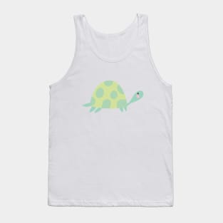 Cute Green Turtle Tank Top